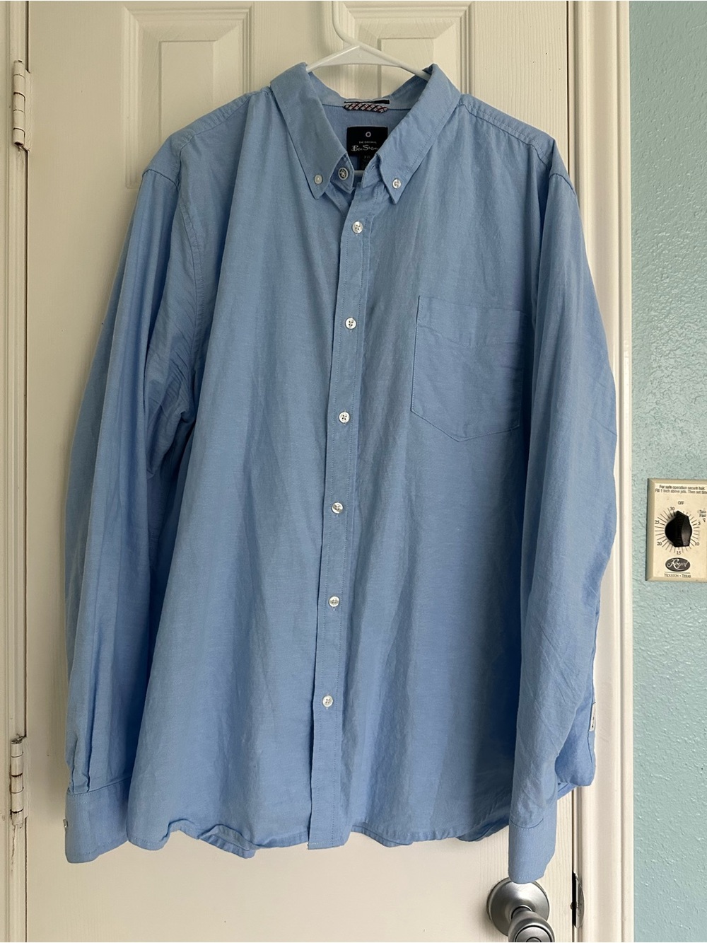 Ben Sherman Long Sleeve Signature Oxford Shirt in Airforce XXL